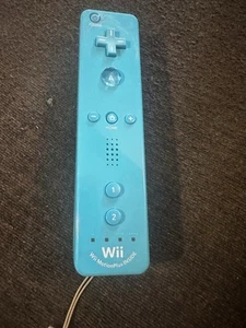 1 OEM Nintendo Wii Remote Motion Plus WiiMote Original Controller Blue - Picture 1 of 4
