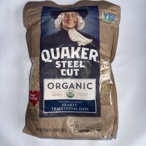 Quaker Avena Taglio Acciaio, Progetto Non OGM Verificato, 4 Sacchetti 20oz Salute Cuore 10/25 - Foto 1 di 7