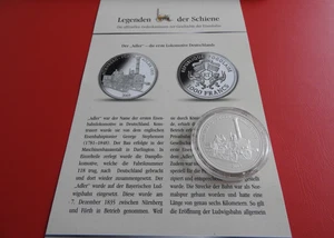 * Togo 1000 Francs 2005 Silber * Nürnberg-Fürth* Adler 1835 (Schub66) - Bild 1 von 4