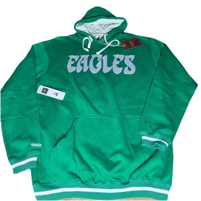 NWT Mitchell & Ness Kelly Green Philadelphia Eagles Retro Hoodie Large Tall LT - Image 1 of 4