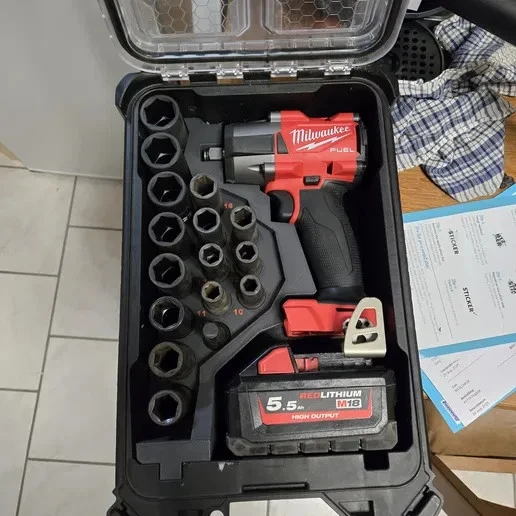 M18 FMTIW2P12 PACKOUT Insert | Fits PACKOUT 48-22-8435 | 1/2" Impact Socket Set - Image 1 of 2