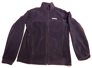 Columbia Jacket Adult Small Dark Blue Full Zip Fleece Zip Pocket Sweater - Picture 1 of 5