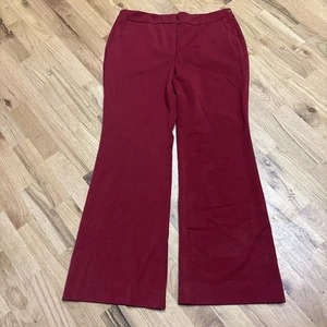 Pantalones elásticos de pierna recta rojos para mujer Chico con bolsillos talla 1P - Imagen 1 de 6