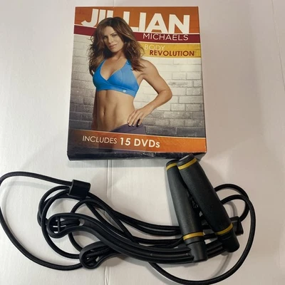 Workout DVDs Jillian Michaels Body Revolution (DVD, 15-Disc) With Jump Ropes Com - Image 1 of 4