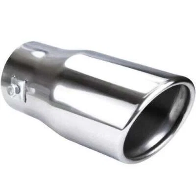 EDELSTAHL Auspuffblende Endrohr Abgeschrägt Massiv 155 x 76 mm UNIVERSAL - Bild 1 von 4