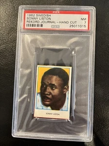 1962 Swedish Rekord Journal Sonny Liston Rookie Card RC PSA 7 NM POP 6Boxing HOF - Picture 1 of 2