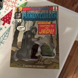 Hallmark Star Wars The Mandalorian Chapter 13 2 Ornament Set Grogu Disney - Picture 1 of 5