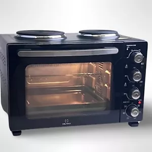 DBL MAX Multi Function Mini Rotisserie Fan Oven 35 Litre with Twin Hob and Grill - Picture 1 of 12