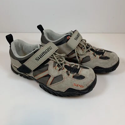 Zapatos de ciclismo Shimano SH WM40 para mujer talla 7,8 SPD bicicleta de montaña marrón gamuza Foto 1 de 4