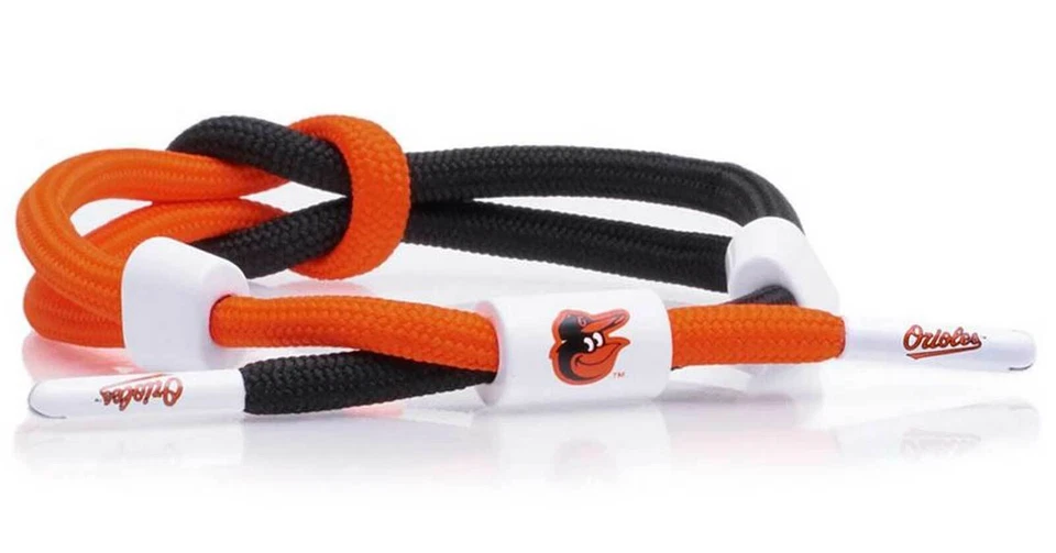 Brazalete anudado Rastaclat de béisbol Baltimore Orioles Outfield - naranja y negro Foto 1 de 1