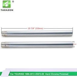 Chrome Sliver 41mm Fork Tubes 45972-09 For Harley Touring 86-13 Road King FLHR - Picture 1 of 8