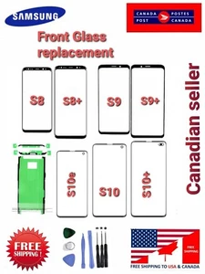 Front Screen Glass Replacement For Samsung Galaxy S8 S8+ S9 S9+ S10 S10e S10plus - Picture 1 of 16