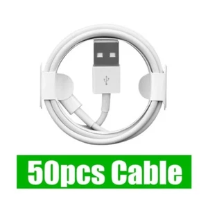 50 X (1M) iPhone Charger Cable USB Fast For Apple iPhone 11 12 13 14 15 Pro Max - Picture 1 of 7