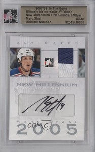 2007 ITG Ultimate Memorabilia 8th Edition Silver /40 Marc Staal Rookie Auto RC