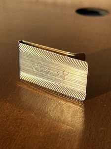 Clip de dinero vintage con bisel dorado grabado SBS - Imagen 1 de 5