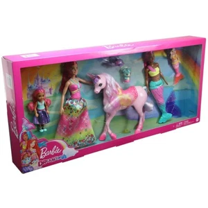 Barbie Dreamtopia Set de Regalo con Muñecas Princesas, Muñecas Sirena, Unicornios y Mascotas - Imagen 1 de 7