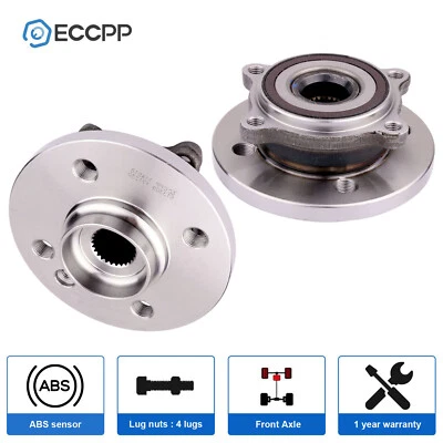 2 piezas cojinetes de cubo de rueda delanteros tracción delantera para Mini Cooper 2007-2015 1,6 L 2010 2012 2013 Foto 1 de 4