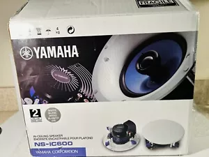 Yamaha NS-IC600 110 Watt 6.5-Inch 2-Way In-Ceiling Speakers - Pair (White) - Picture 1 of 6