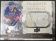 21/22 Upper Deck Exquisite Collection Material Brett Hull GU Glove #/10