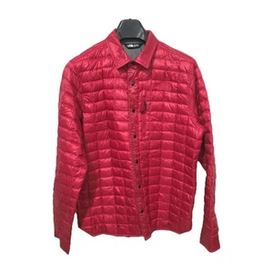 EUC The North Face Lost Coast Thermoball Puffer Shacket Red sz.M - Picture 1 of 6