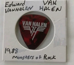 Plettro chitarra Eddie Nan Halen Van Halen Tour 1986 Tour Monsters of Rock - Foto 1 di 4