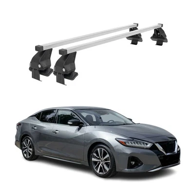 Top Roof Racks Cross Bars for Nissan Maxima 8.gen 2016-2023 Steel Gray 2x - Изображение 1 из 4