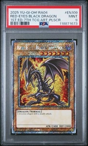 Red-Eyes Black Dragon *PSA 9* RA04-EN109 *Platinum Secret Rare* 7th Art* Yugioh - Picture 1 of 2