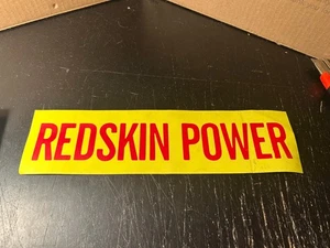 Vintage Adesivo paraurti Washington Redskins 'Redskin Power' anni 80 comandanti - Foto 1 di 4