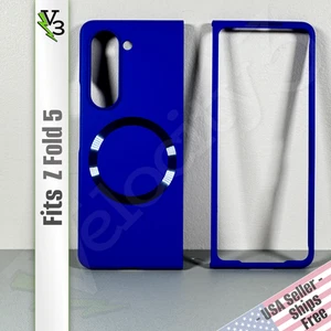 Hülle für Galaxy Z Fold 5 - Blau | Magnet | 2 Stück Displaylos Cover - Bild 1 von 16