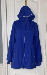 Ivivva Rain On Game On Jacket Girls Size 14 Color Blue - Picture 1 of 16