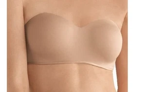 Amoena Womens Barbara Strapless Convertible Underwire Bra Nude 40C - Picture 1 of 5