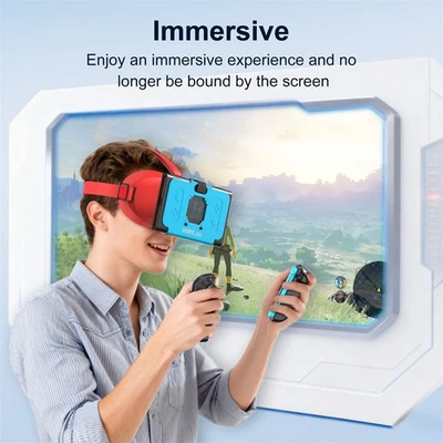 VR Headset for Nintendo Switch 2 Games Console Model 3D Reality Glasses - Image 1 of 4