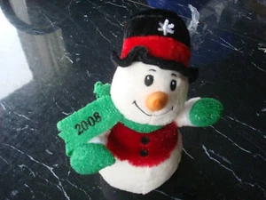 SNOWBALL*8" Snowman Beanbag Plush Toy*SEARS*2008*NEW* - Picture 1 of 1