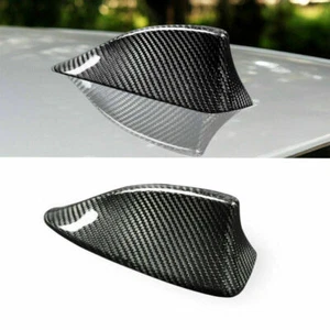 Garniture cache antenne en fibre de carbone véritable sèche compatible avec BMW Série 5 F10 2011-2017 - Photo 1/7