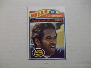 1977 TOPPS O.J. SIMPSON BUFFALO BILLS FOOTBALL CARD - Picture 1 of 2