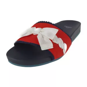 FENDI Sandals - Slide sandals Flat slippers ribbon reference size 9.4" Size... - Picture 1 of 8
