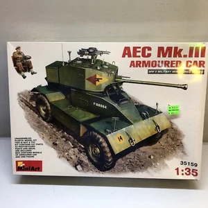 Miniart 35159 1/35 scale WWII British AEC Mk III Armoured Car model kit - Picture 1 of 5