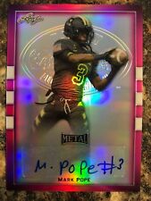 Mark Pope 2018 Leaf Army All American Metal Auto Autograph Pink 13/15