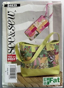 Butterick Crafts Sewing Pattern, Yes! It's Easy, "Fat Quarters Handbags" - Picture 1 of 2