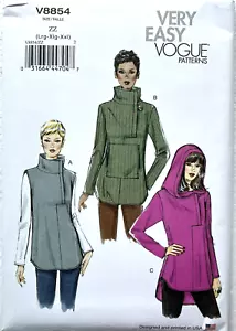Vogue V8854 Misses Tunika verschiedene Stile Größen: Large - XXLarge sehr einfach - Bild 1 von 2