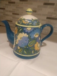 Spode Kim Parker Home Chicory Hymn Teapot Tea Pot Floral Set 2006 - Picture 1 of 12