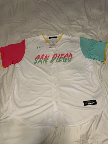 NEW 2XL Nike MLB Authentic Manny Machado San Diego Padres City Connect Jersey Cover
