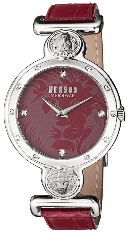Versus by Versace S23030016 Sunny Burgundy Dial Leather Strap Women's Watch - Image 1 of 1