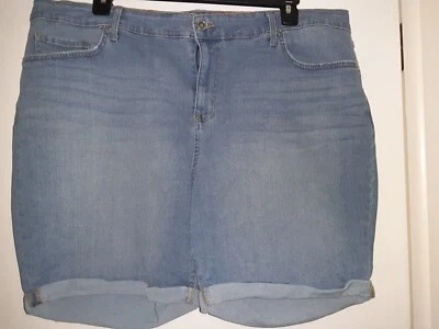 Code Bleu Women's Denim Bermuda Shorts Plus Size 20W - Image 1 of 2