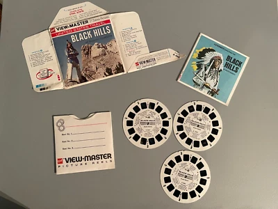 Vintage View Master 3 Reel Set Black Hills of South Dakota Packet #A 486 Free SH - Image 1 of 2