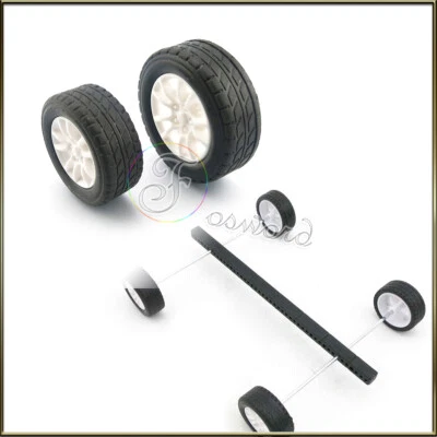 1:20 Gummireifen RC Modellbau Räder Fahrzeug Toy Car Naben 2/2.5/3 Welle 30/38mm - Bild 1 von 4