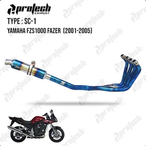 Exhaust Header Pipe Muffler Fits Yamaha FZ1 Fazer FZS1000 2001-2005 - Picture 1 of 5