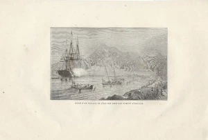 Stampa antica TONGA Assedio di un villaggio D'Urville 1840 Old Antique print - Picture 1 of 1