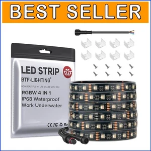 Flexible 16.4ft RGBW LED Strip - Dimmable & IP68 Waterproof for All Environments - Picture 1 of 10