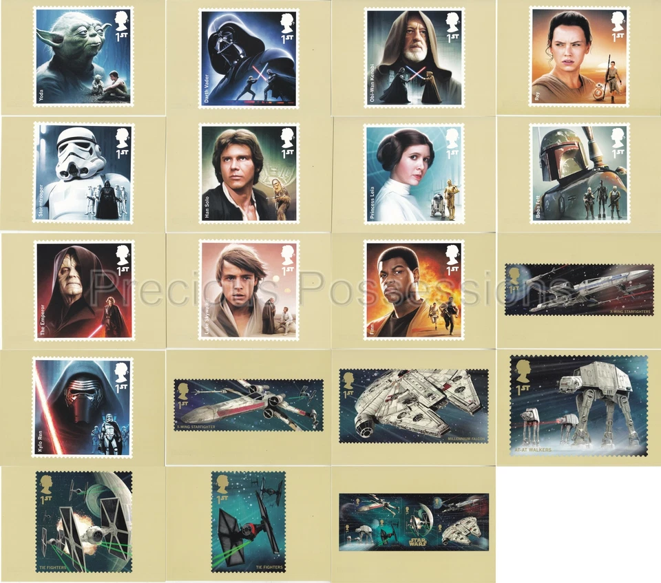 GB MINT MNH PHQ CARD POSTCARDS NO 408 2015 STAR WARS - image 1 of 1